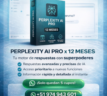 Perplexity AI Pro x 12 Meses